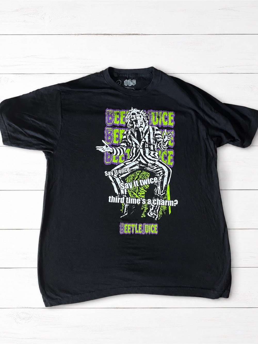 Beetlejuice Graphic Tee - Black